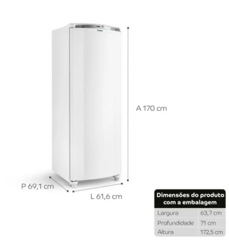Encontraproduto.com.br - FREEZER VERTICAL 246L CONSUL CVU30 BRANCO 220V