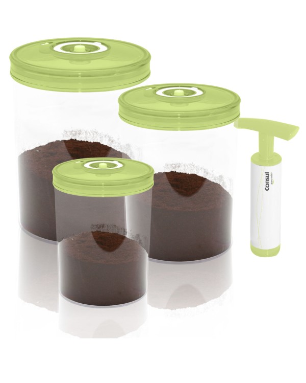 Encontraproduto.com.br - Pote Conserva Fácil Conjunto redondo