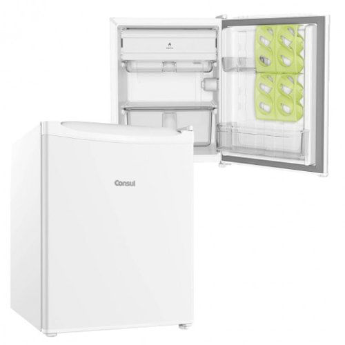 Encontraproduto.com.br - Frigobar Consul 76 Litros com Gaveta Multiuso Branco CRC08CB - 127 Volts