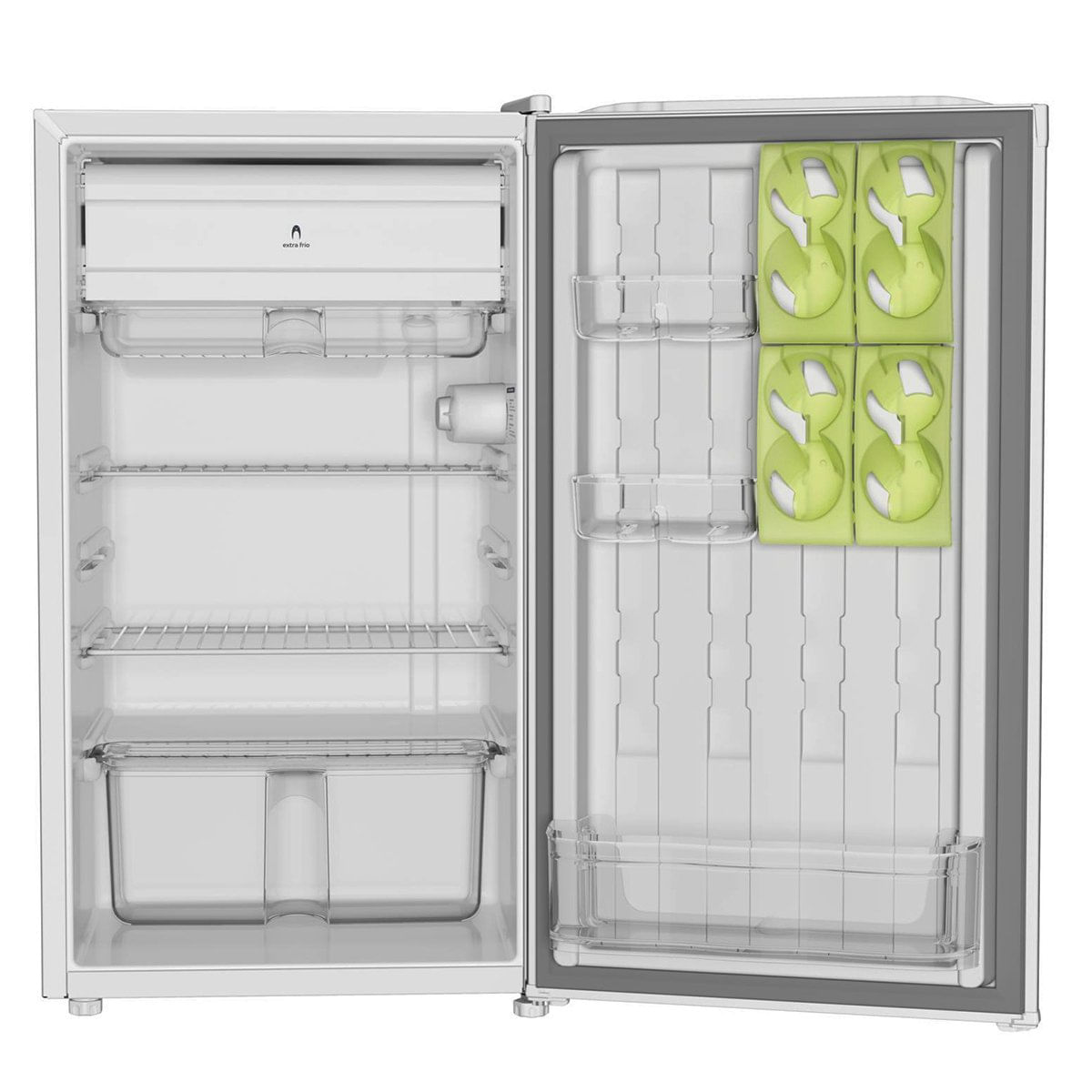 Encontraproduto.com.br - Frigobar Consul 117 Litros com Gaveta Multiuso Branco CRC12CB – 127 Volts