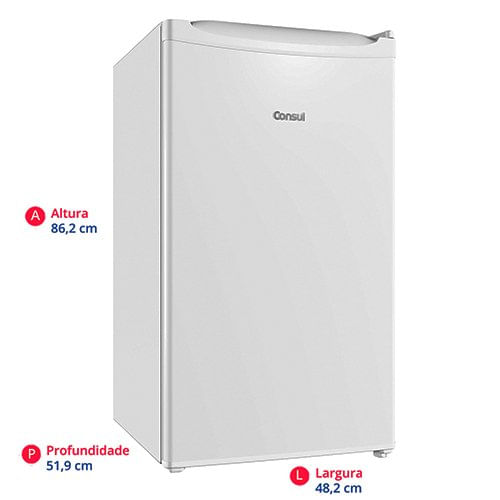 Encontraproduto.com.br - Frigobar Consul 117 Litros com Gaveta Multiuso Branco CRC12CB – 127 Volts