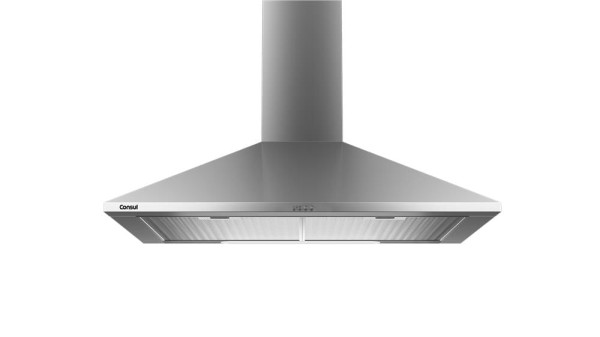 Encontraproduto.com.br - Coifa de Parede Consul 60cm Piramidal Duplo Filtro Inox CA060BR