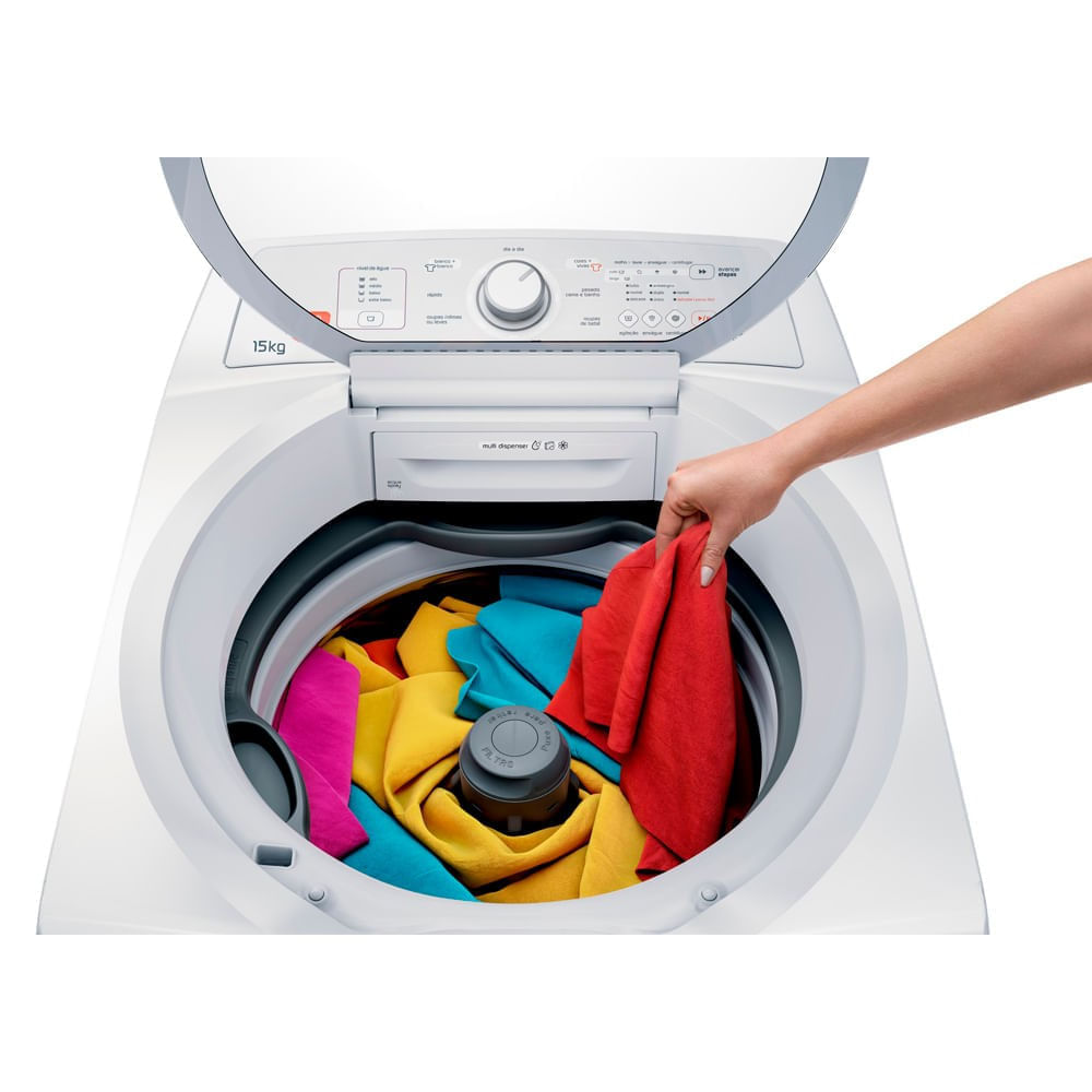 Encontraproduto.com.br - Sinta o cuidado dos ciclos especiais. Lavadora Brastemp 15Kg possui o Ciclo Edredom Especial, garantindo performance de lavagem e cuidado com o seu edredom.