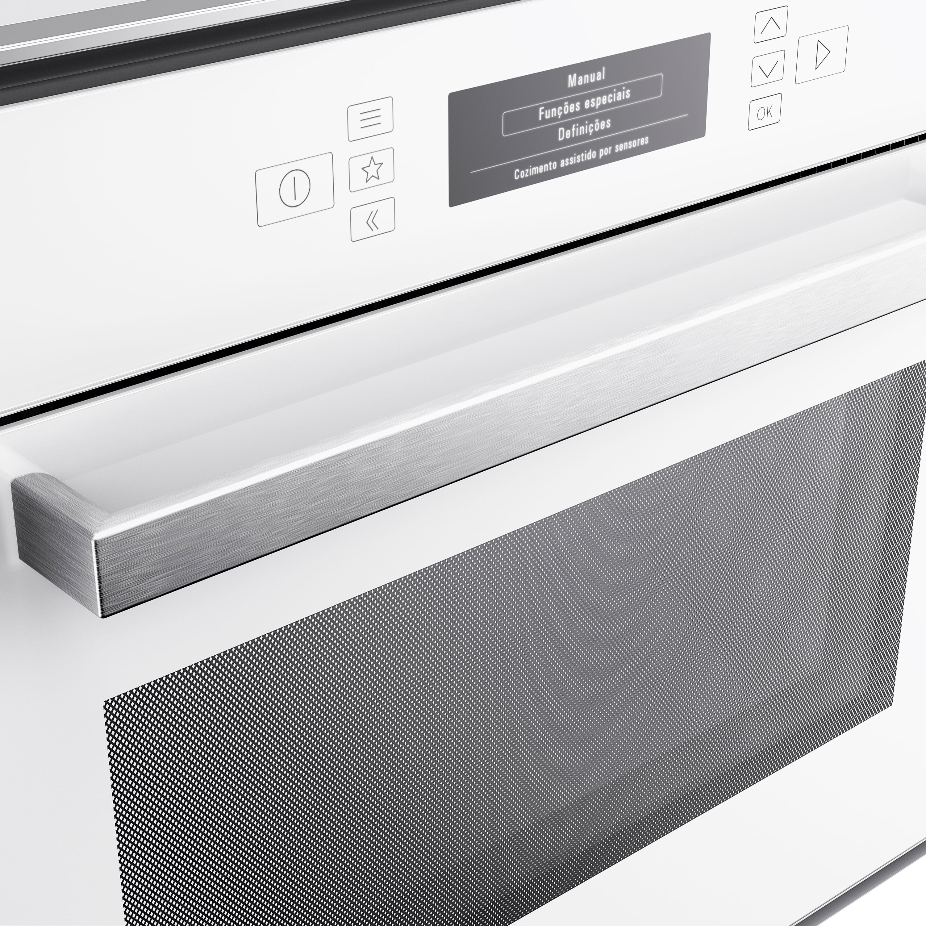 Encontraproduto.com.br - Micro-ondas Brastemp Vitreous de embutir 40 Litros Branco com grill - Outlet - GMT40AB_OUT