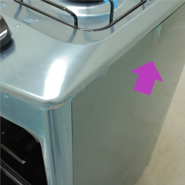 Encontraproduto.com.br - Fogão Consul 6 bocas cor Inox com botões removíveis e vidro interno vedado - CFS6NAR