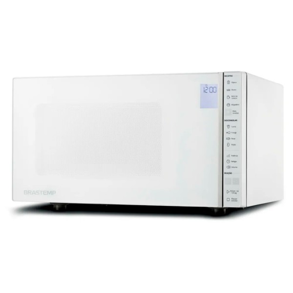 Encontraproduto.com.br - Microondas Brastemp 32 Litros Com Painel Integrado Branco - BMS45CB