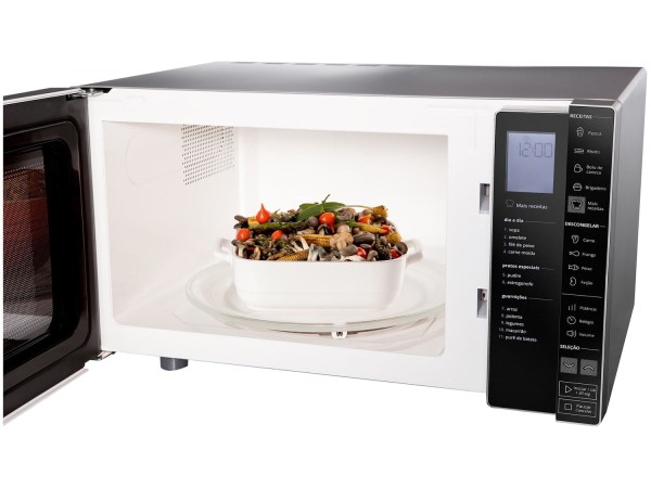 Encontraproduto.com.br - Micro-ondas Brastemp 32 Litros cor Inox Espelhado com Painel Integrado - Outlet - BMS45CR_OUT