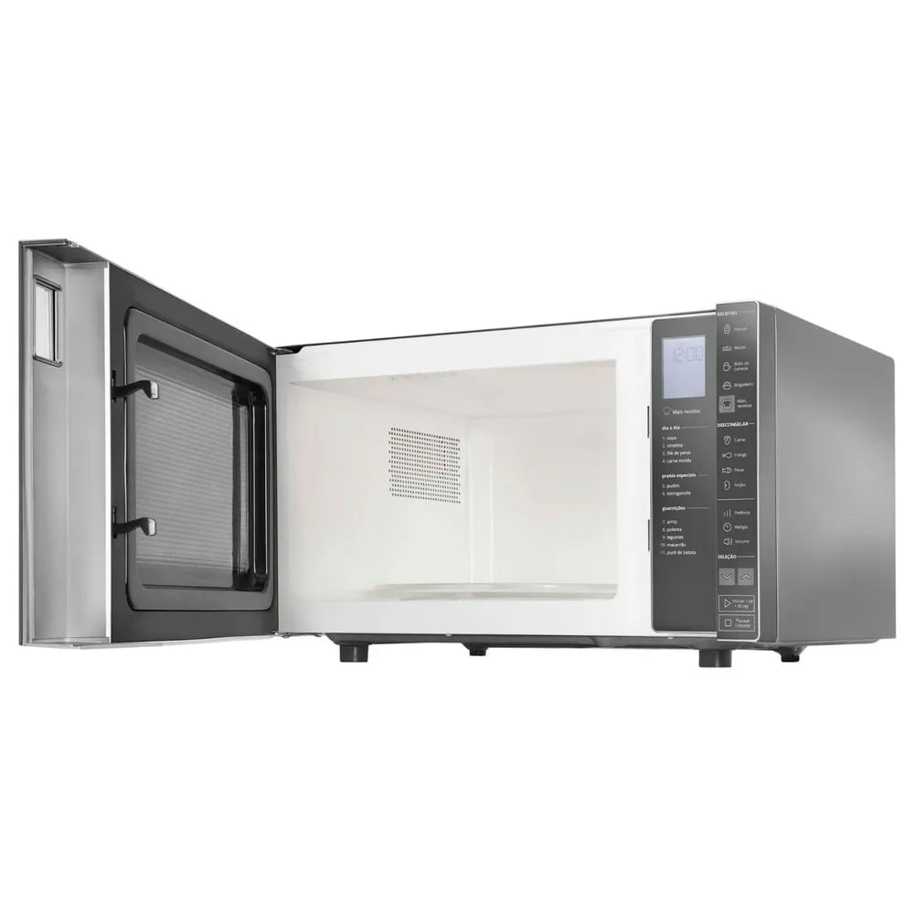 Encontraproduto.com.br - Microondas Brastemp 32 Litros Espelhado Com Painel Integrado Inox - BMS45CRBNA