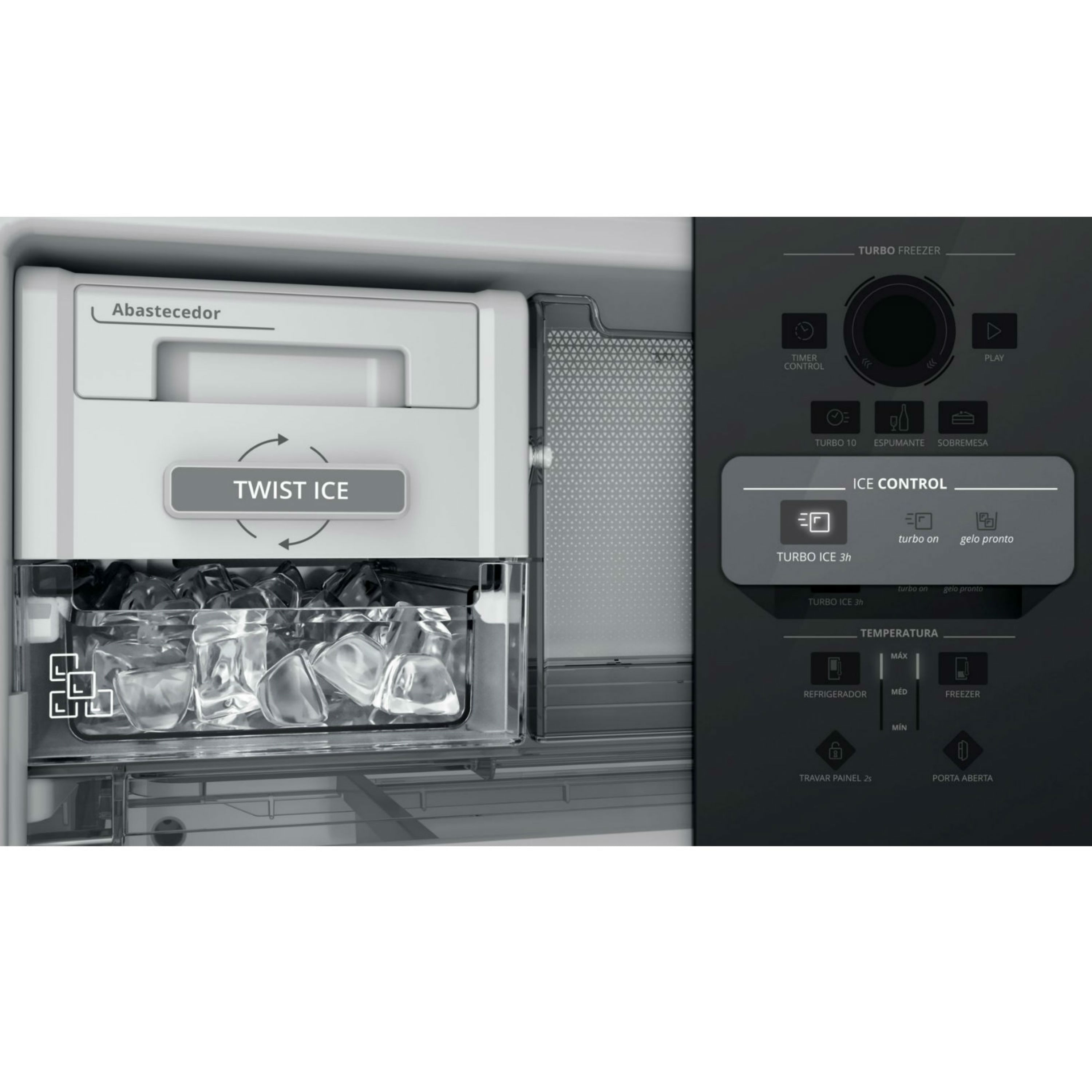 Encontraproduto.com.br - Geladeira Brastemp Frost Free Inverse 460 litros Branca com Freeze Control Advanced - Outlet - BRE59AB_OUT