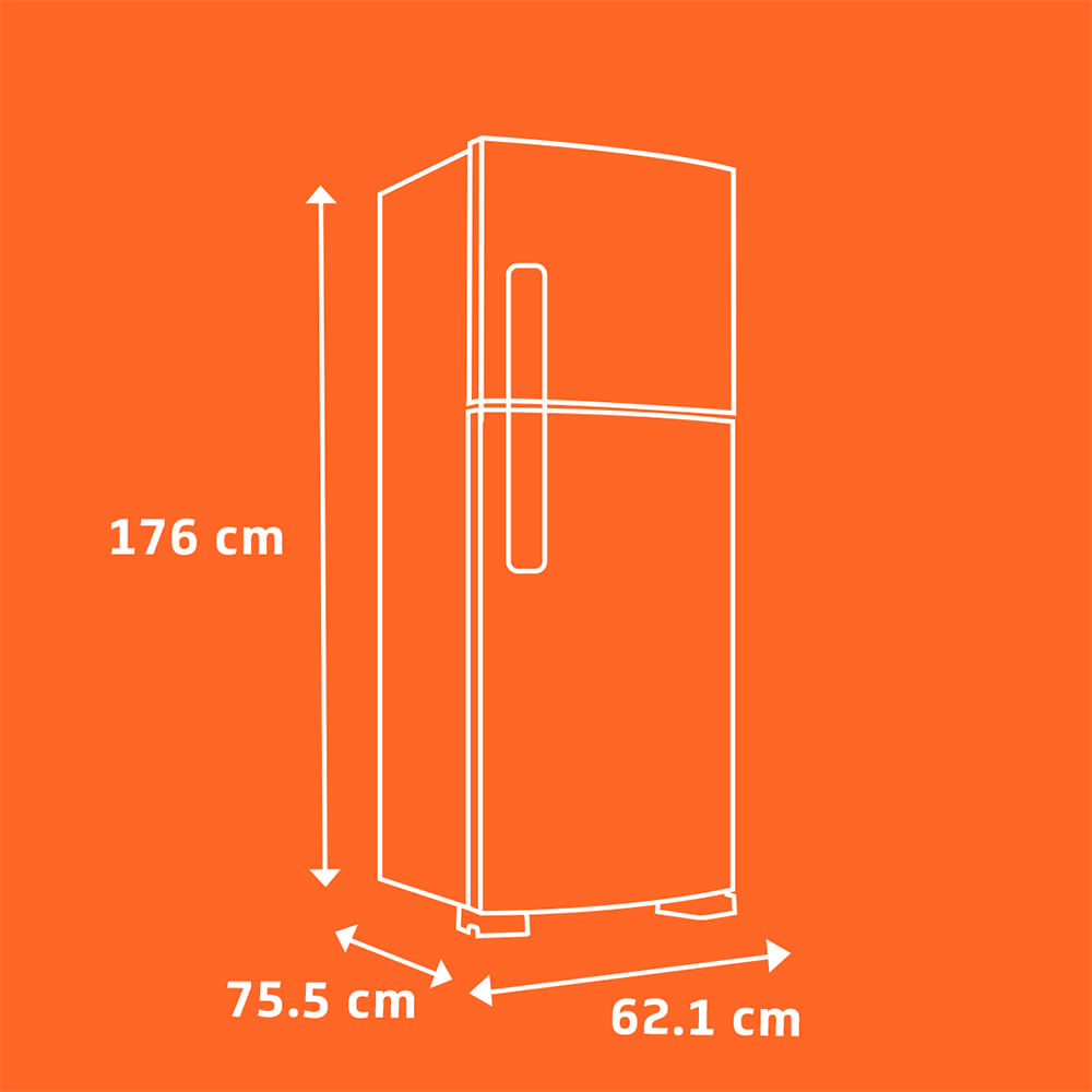 Encontraproduto.com.br - Refrigerador Brastemp Frost Free 375 Litros Branco BRM44 - 220 Volts