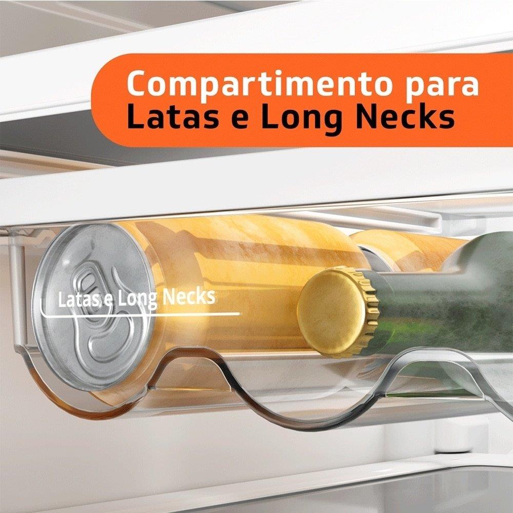 Encontraproduto.com.br - Refrigerador Brastemp Frost Free 375 Litros Duplex com Compartimento Extrafrio Inox BRM44HK - 127 Volts