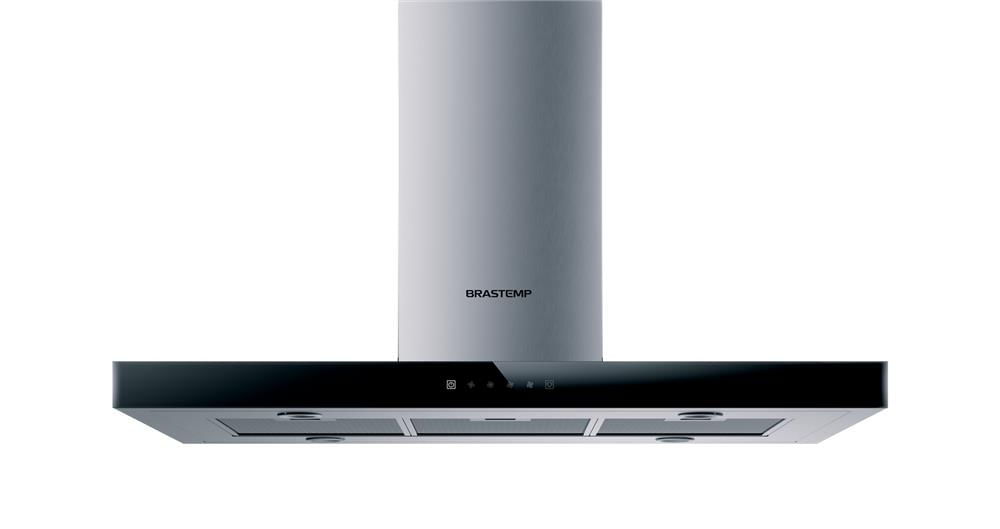 Encontraproduto.com.br - Coifa Tbox Ilha Brastemp 100 Cm - Baf10ar Cor Inox 110v