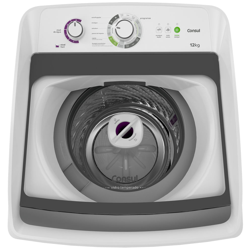 Encontraproduto.com.br - Máquina de Lavar Consul 12kg Dosagem Extra Econômica e Ciclo Edredom - CWH12ABAS1_WEXCELE_CF3227779