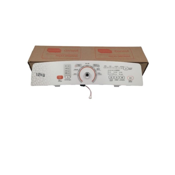 Encontraproduto.com.br - Conjunto Console Plástico e Placa de Interface 12KG Bivolt para Máquina de Lavar Brastemp - W10772235