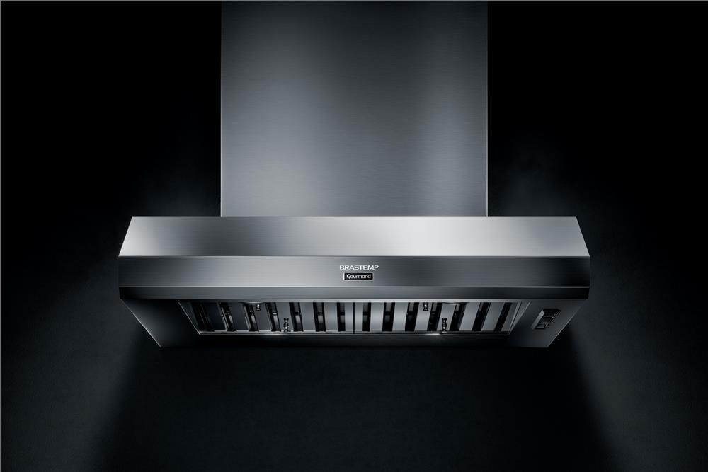 Encontraproduto.com.br - Coifa de Parede Brastemp Gourmand 90cm inox com alta sucção - BAR90BR