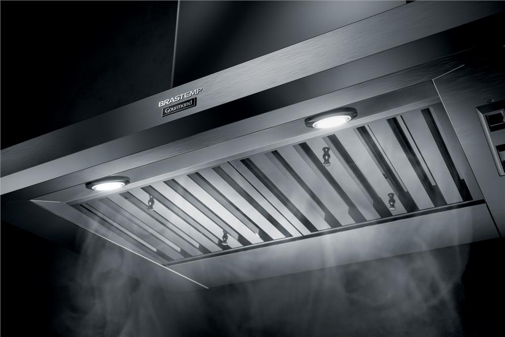 Encontraproduto.com.br - Coifa de Parede Brastemp Gourmand 90cm inox com alta sucção - BAR90BR