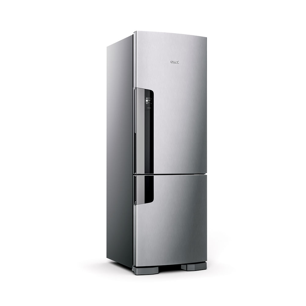 Refrigerador Consul Frost Free Duplex 397 Litros Com Turbo Freezer Inox - CRE44AK