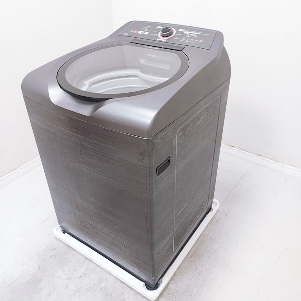 Encontraproduto.com.br - Máquina de Lavar Brastemp 15kg titânio com Ciclo Edredom Especial e Enxágue Anti-Alérgico - BWN15ATBS1_WEXCELE_CM3430374