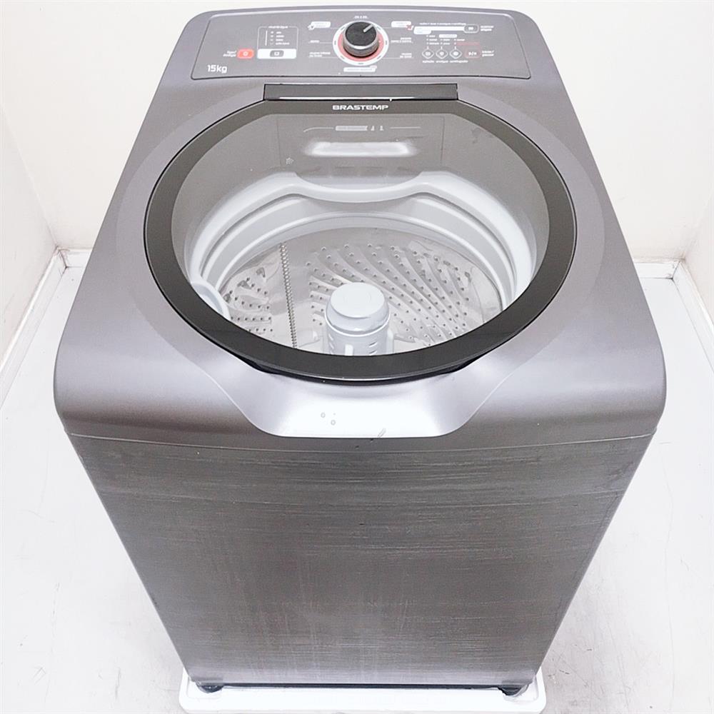 Encontraproduto.com.br - Máquina de Lavar Brastemp 15kg titânio com Ciclo Edredom Especial e Enxágue Anti-Alérgico - BWN15ATBS1_WEXCELE_CM3430374
