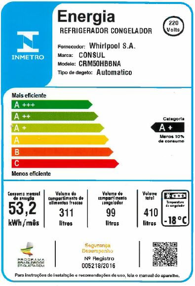 Encontraproduto.com.br - Geladeira Consul Frost Free Duplex 410 Litros Com Espaço Flex Branca - CRM50HB