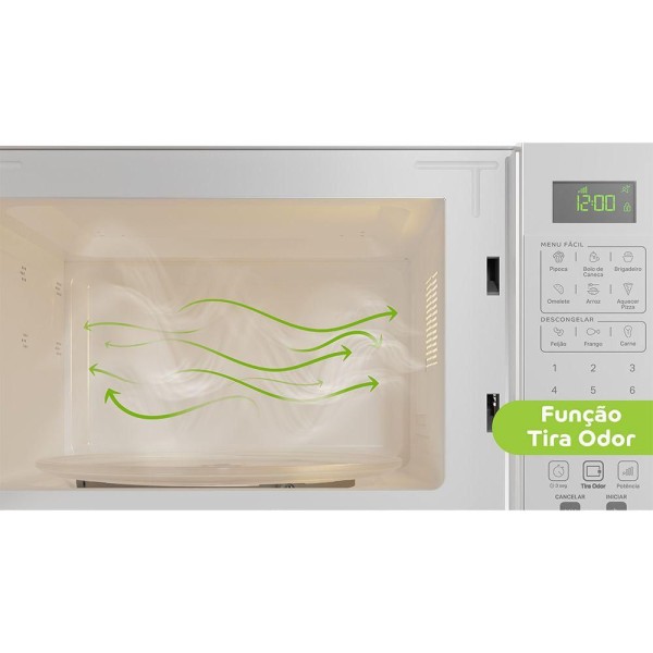 Encontraproduto.com.br - Micro-ondas Consul 32 Litros Branco com Menu Fácil - CMS46AB