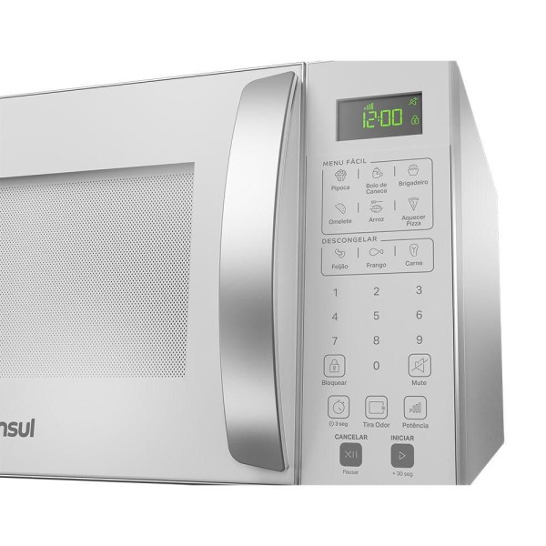 Encontraproduto.com.br - Micro-ondas Consul 32 Litros Branco com Menu Fácil - CMS46AB