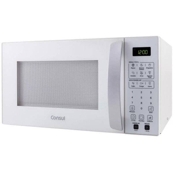 Encontraproduto.com.br - Micro-ondas Consul 32 Litros Branco com Menu Fácil - CMS46AB