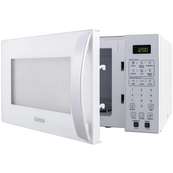 Encontraproduto.com.br - Micro-ondas Consul 32 Litros Branco com Menu Fácil - CMS46AB