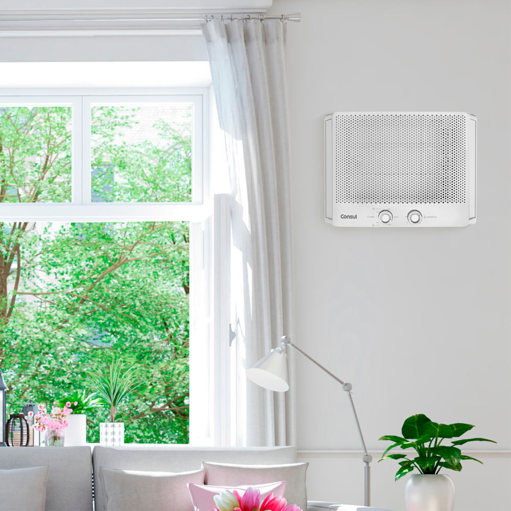 Encontraproduto.com.br - Ar condicionado janela 12000 BTUs Consul frio com design moderno - CCB12FB