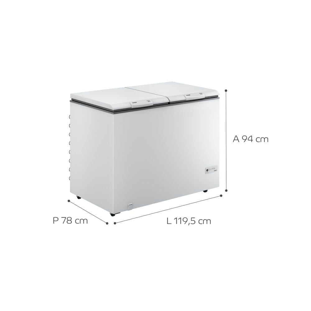 Freezer Horizontal Consul CHB42FB Branco 2 Portas 414L