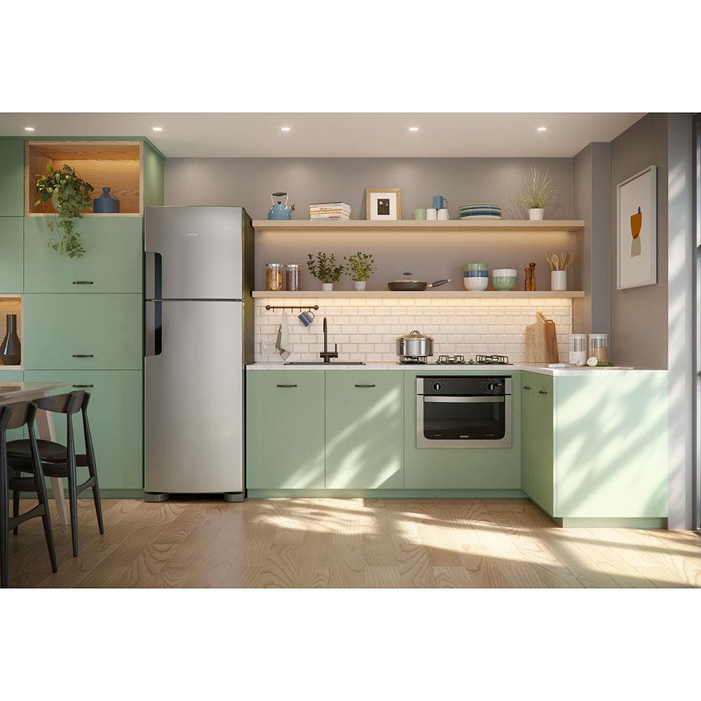 Encontraproduto.com.br - Geladeira Consul Frost Free Duplex 386 Litros Altura Flex Inox CRM44AK