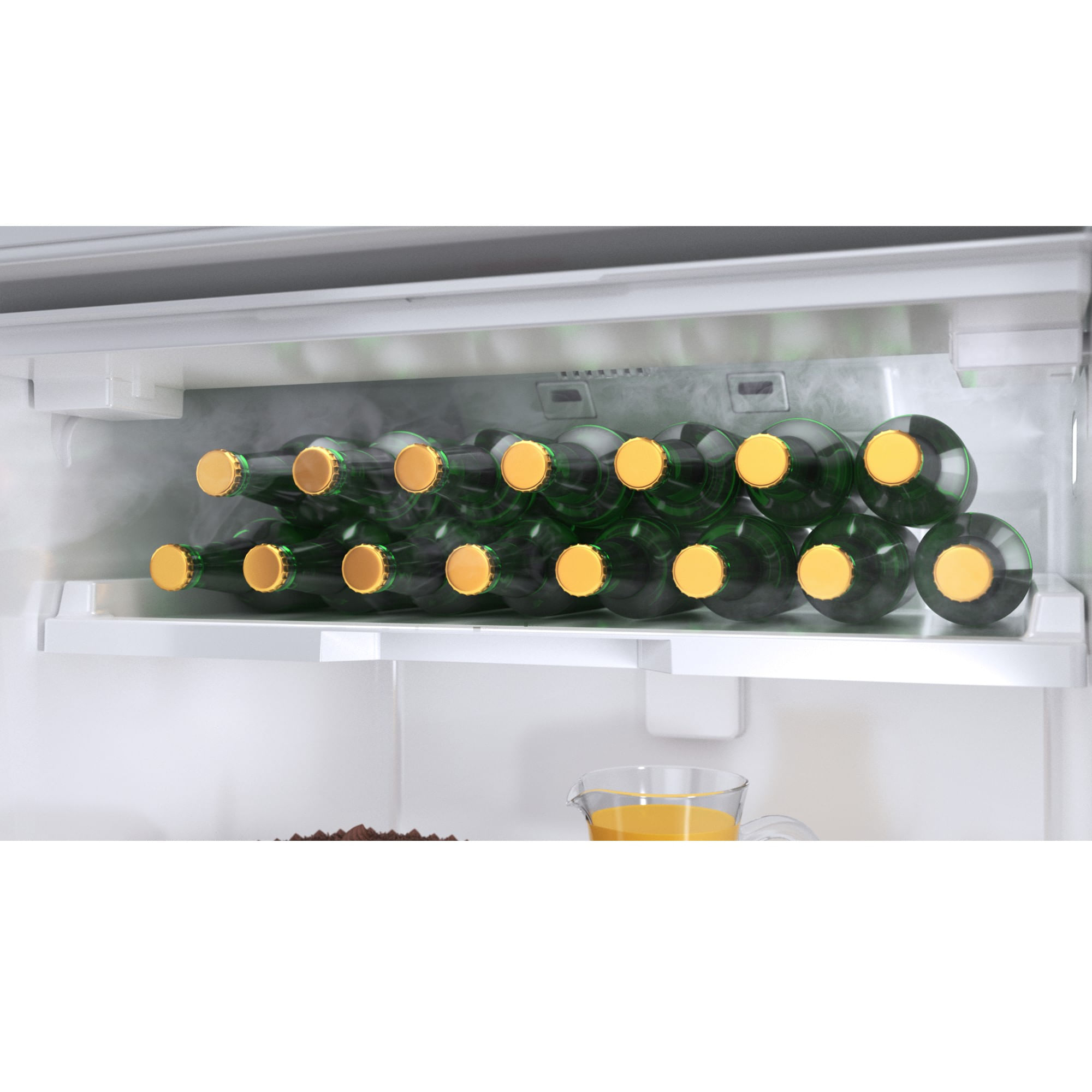 Encontraproduto.com.br - Geladeira Brastemp Frost Free Duplex 400 litros cor Inox com Freeze Control - BRM54JK