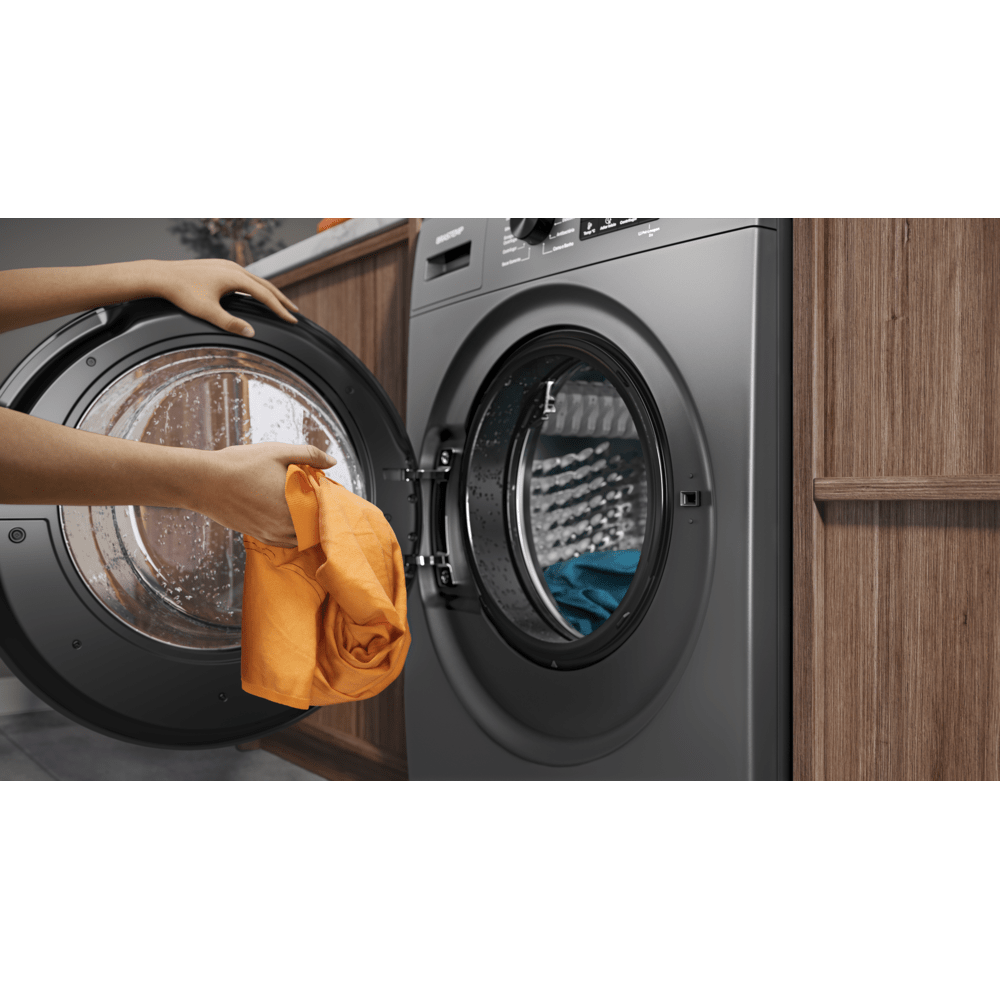 Encontraproduto.com.br - Lava e Seca Brastemp 10kg/6kg titanium com Smart Sensor, Lavar com Vapor e Função Secagem - BNO10AS