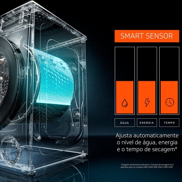 Encontraproduto.com.br - Lavadora Brastemp 10kg branca com Smart Sensor, Tira Manchas Pro e Motor Inverter - BNF10AB