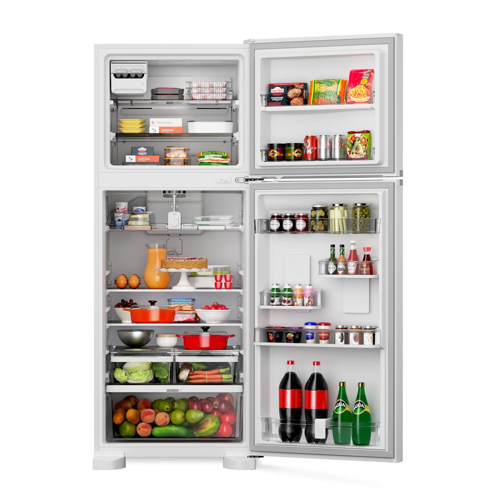 Encontraproduto.com.br - Geladeira Duplex Frost Free 461 litros A+++ cor Branca com tecnologia Turbo Control e Fresh Box - BRM56FB