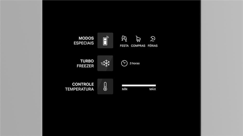 Encontraproduto.com.br - Geladeira Duplex Frost Free 461 litros A+++ cor Branca com tecnologia Turbo Control e Fresh Box - BRM56FB