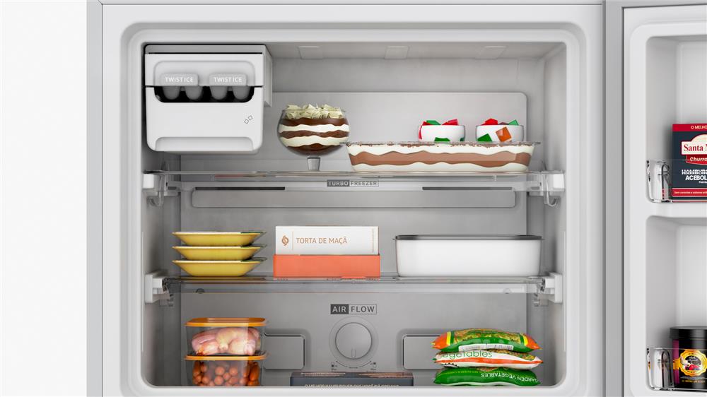 Encontraproduto.com.br - Geladeira Duplex Frost Free 461 litros A+++ cor Branca com tecnologia Turbo Control e Fresh Box - BRM56FB