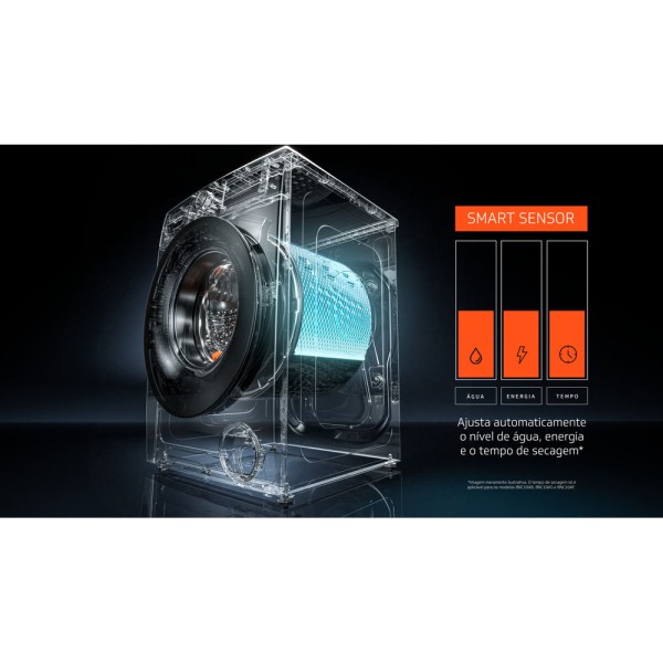 Encontraproduto.com.br - Lavadora Brastemp 9kg branca com Smart Sensor, Tira Manchas Pro e Motor Inverter - BNF09AB