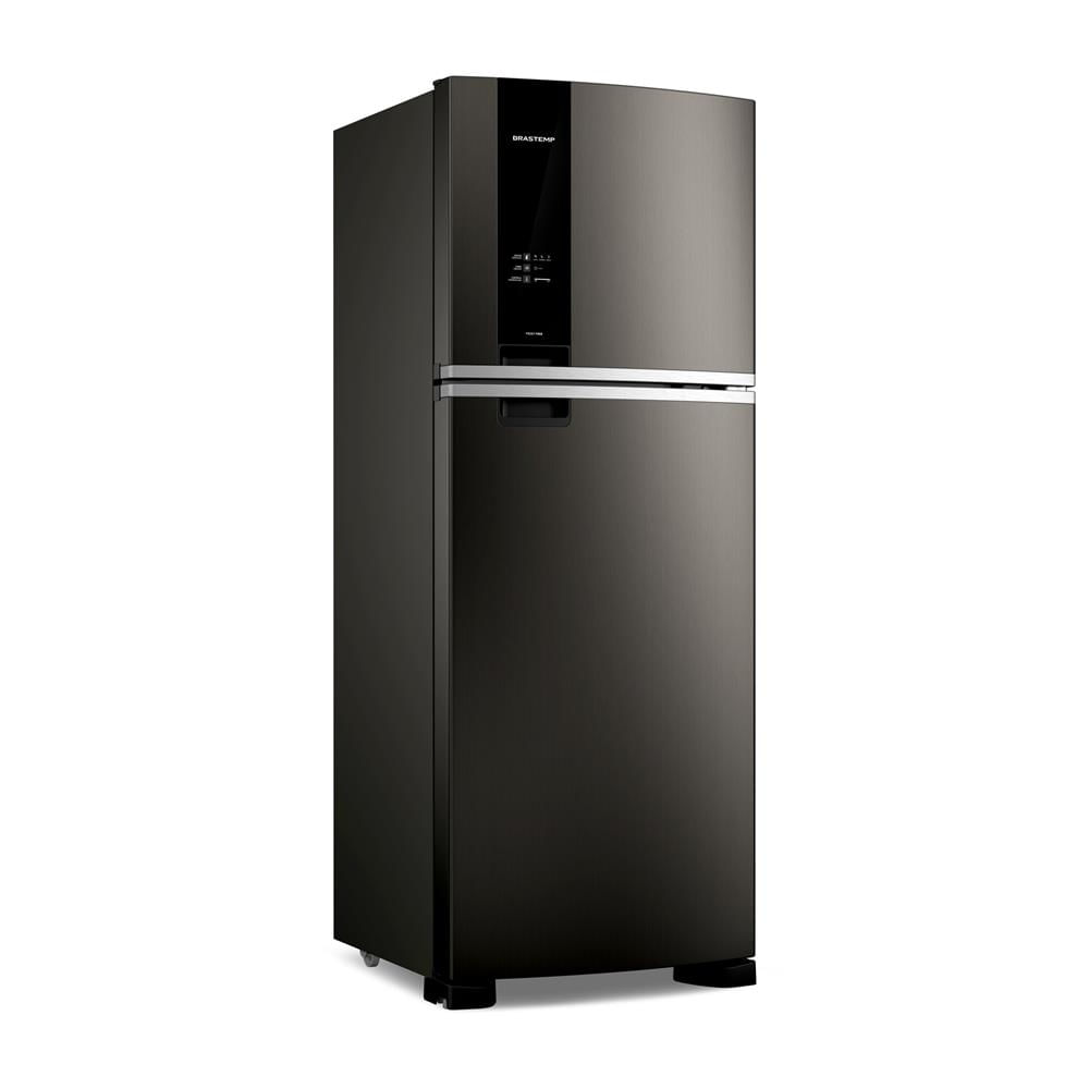 Encontraproduto.com.br - Geladeira Duplex Frost Free 461 litros A+++ cor Black Inox com tecnologia Turbo Control e Fresh Box - BRM56FE