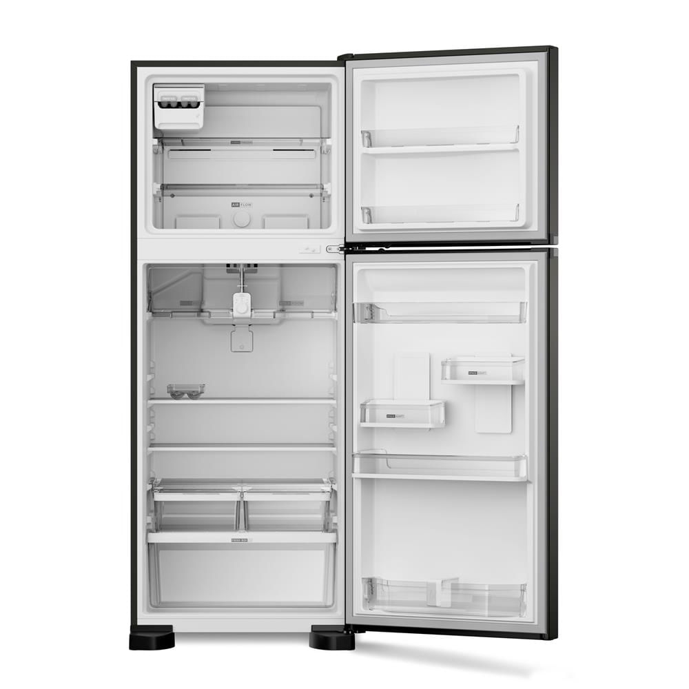Encontraproduto.com.br - Geladeira Duplex Frost Free 461 litros A+++ cor Black Inox com tecnologia Turbo Control e Fresh Box - BRM56FE