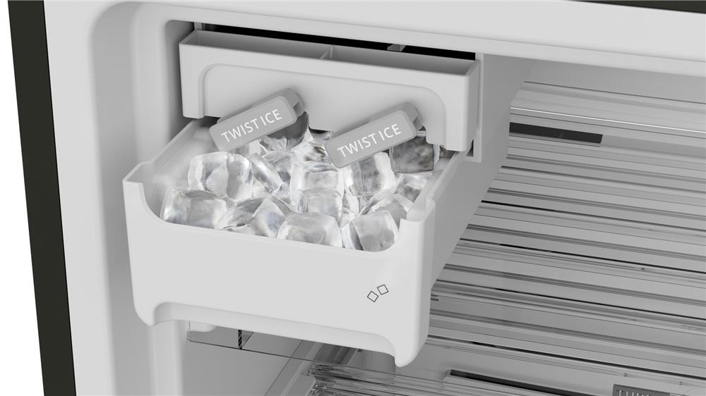 Encontraproduto.com.br - Geladeira Duplex Frost Free 461 litros A+++ cor Black Inox com tecnologia Turbo Control e Fresh Box - BRM56FE