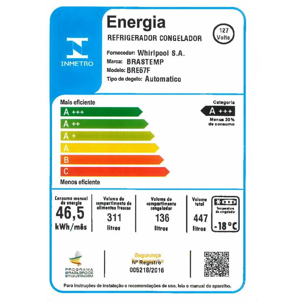 Encontraproduto.com.br - Geladeira Brastemp Eclipse Collection Frost Free Inverse A+++ 447 litros cor Black Inox com Smart Flow e Fresh Box - BRE57FE