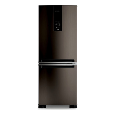 Encontraproduto.com.br - Geladeira Brastemp Eclipse Collection Frost Free Inverse A+++ 447 litros cor Black Inox com Smart Flow e Fresh Box - BRE57FE