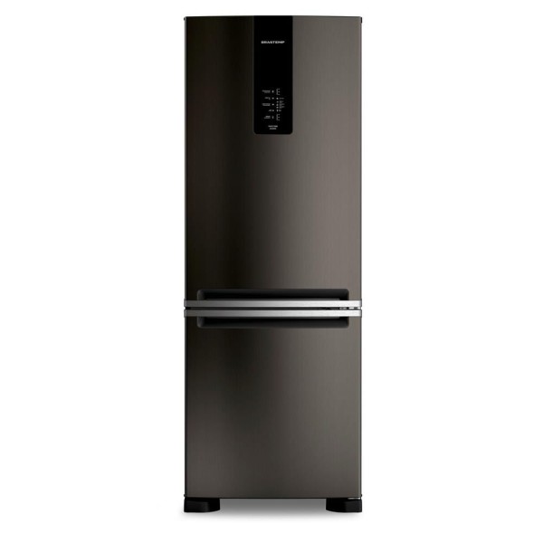 Encontraproduto.com.br - Geladeira Brastemp Frost Free Inverse A+++ 479 litros cor Black Inox com Super Capacidade e Smart Flow - BRE58FE