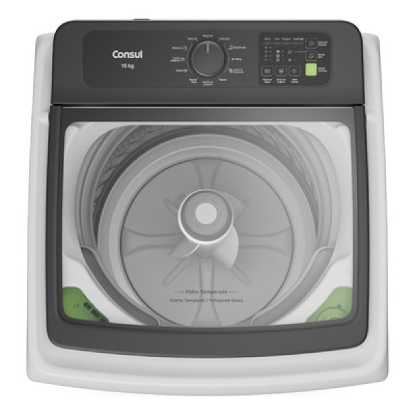 Encontraproduto.com.br - Máquina de Lavar Consul 15Kg com Modo Eco Branca CWN15ABBNA– 220 Volts