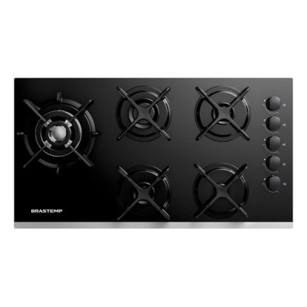 Encontraproduto.com.br - Cooktop 5 Bocas Brastemp Eclipse Collection com Quadrichama - BDD86AP