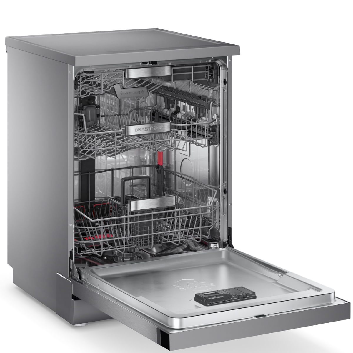 Encontraproduto.com.br - Lava-louças Brastemp 15 Serviços com Power Clean Inox 220V BLF62ARBNA