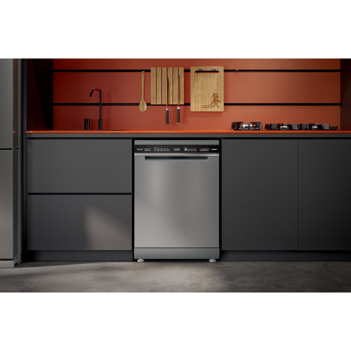 Encontraproduto.com.br - Lava-louças Brastemp 15 Serviços com Power Clean Inox 220V BLF62ARBNA