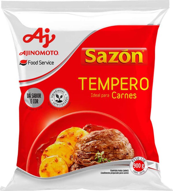 Encontraproduto.com.br - Tempero Sazón Carnes Bag com 900g