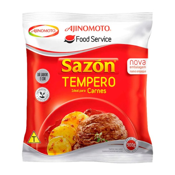 Encontraproduto.com.br - Tempero Sazón Carnes Bag com 900g